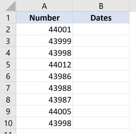 Cách chuyển đổi số serial thành ngày tháng trong Excel